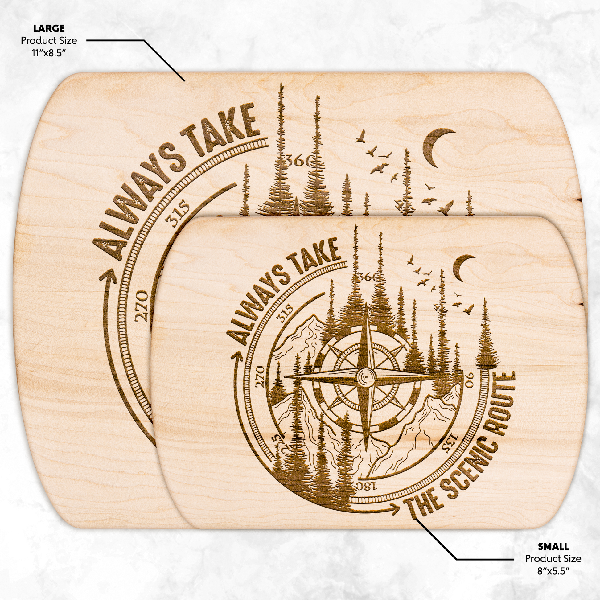 Always_take_the_Scenic_Route_Cutting_Boa_Light_H_Size_Options_Mockup.png