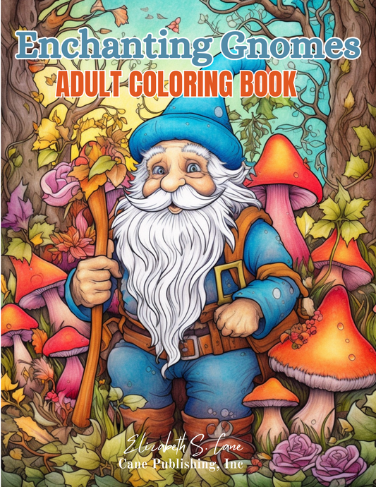 Enchanting Gnomes Coloring Book for Adults - 8.5" x 11"