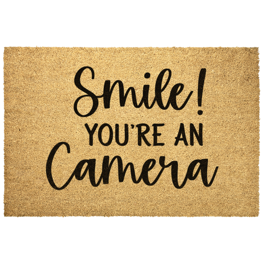 Smile_your_on_camera_Outdoor_Mat_Main_Mockup.png